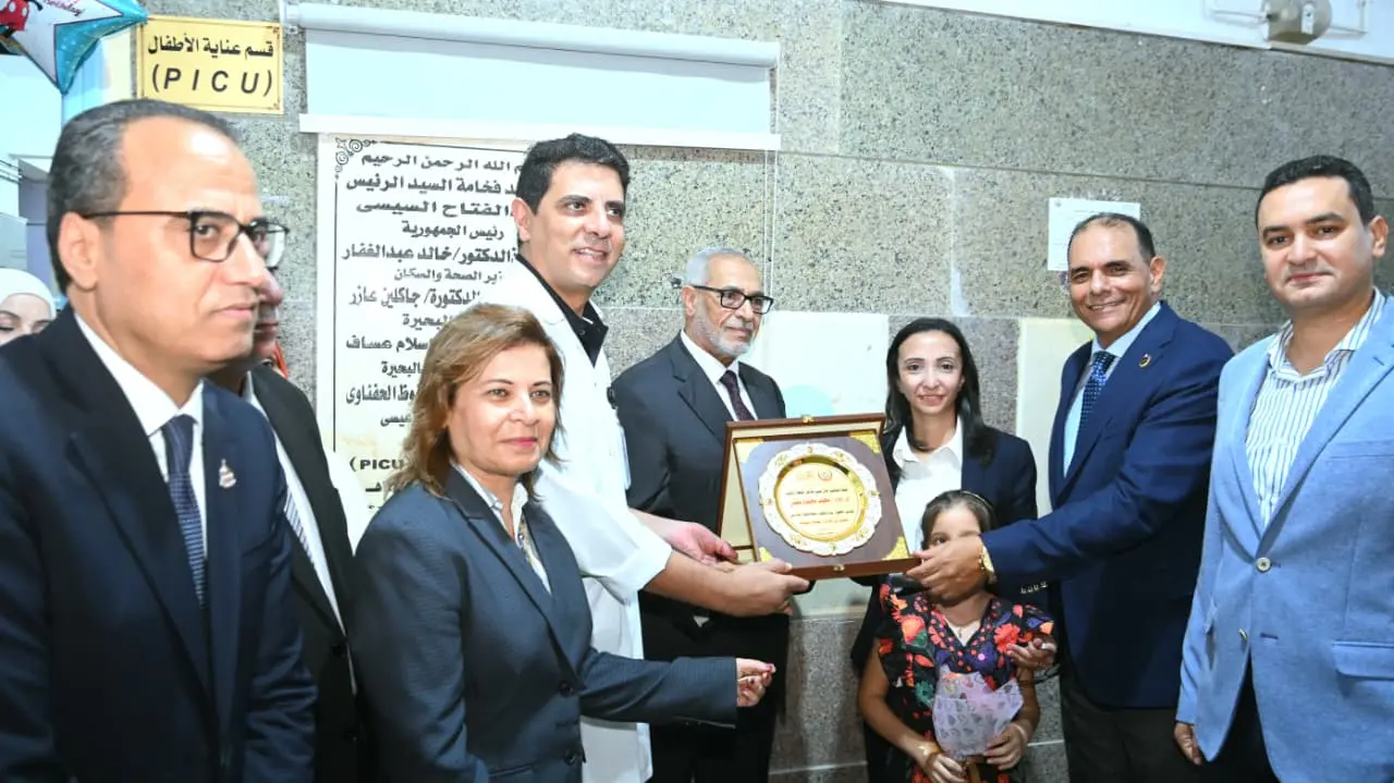 افتتاح عناية الأطفال بمستشفى حوش عيسى ضمن احتفالات البحيرة بعيدها القومي - 1000147357