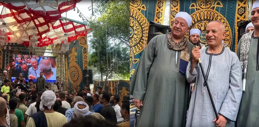 أحمد موسى بالجلابية الصعيدي بعد شفائه.. استقبال حافل في سوهاج - 1000151567