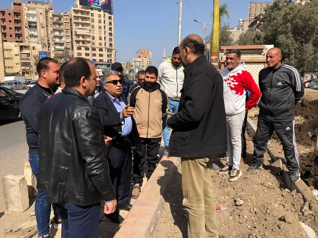حديقة مفتوحة بشارع الجيش في المنصورة.. والمحافظ يوجه بسرعة الإنتهاء من الأعمال