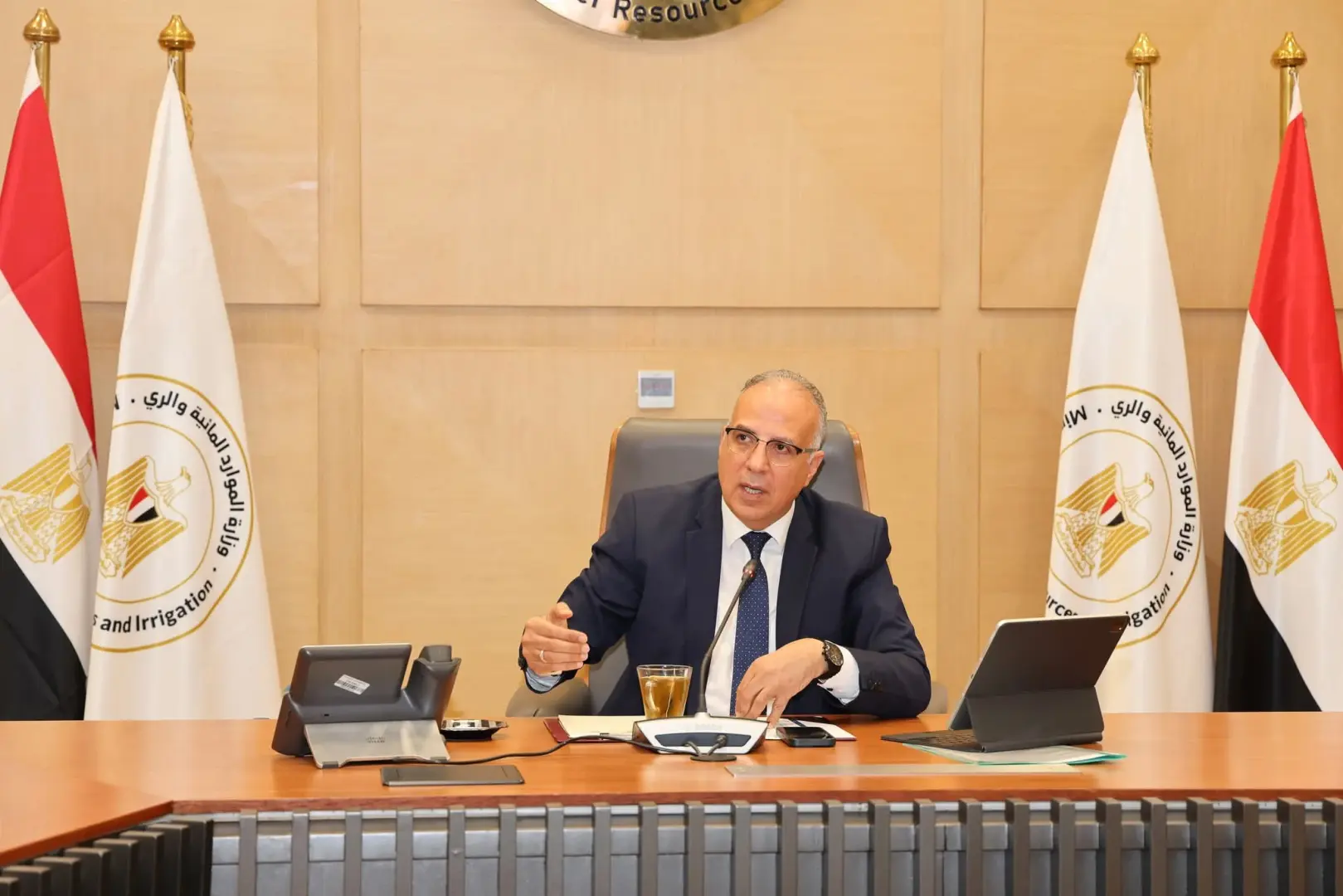 وزير الرى يتوجه بالشكر للرئيس السيسى ورئيس الوزراء على تجديد الثقة