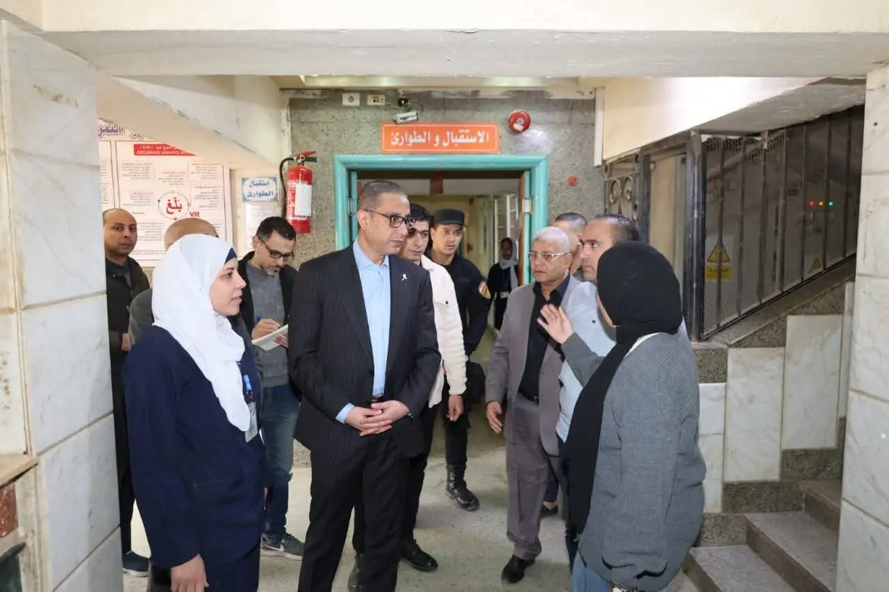محافظ الجيزة يتفقد مستشفى أبو النمرس المركزي للتأكد من انتظام العمل
