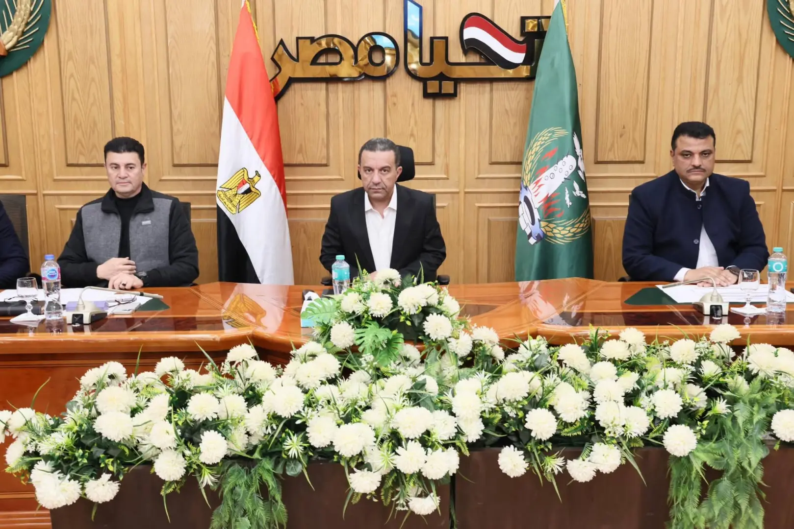 محافظ  المنوفية يناقش  معدلات الانجاز بملفات التصالح والتقنين والموجة الـ28 لإزالة التعديات ومنظومة المخلفات