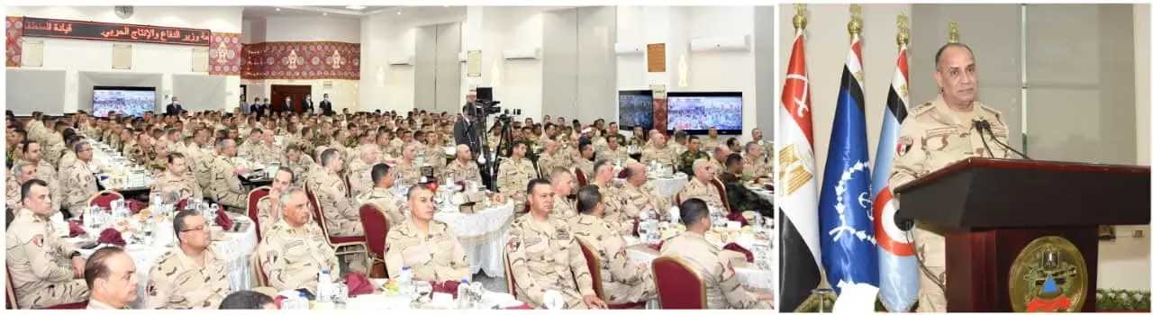 وزير الدفاع  يتفقد الجاهزية القتالية للمنطقة المركزية العسكرية ويشارك المقاتلين وجبة الإفطار - 1000261914