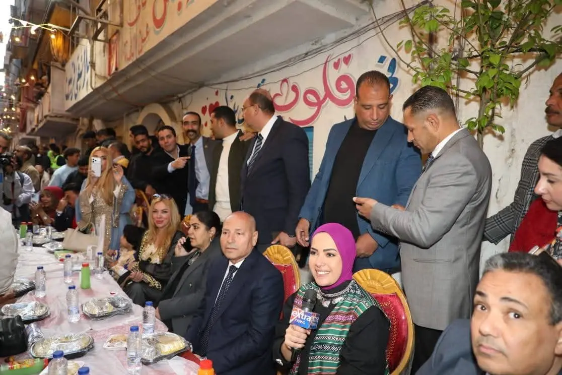 إفطار المطرية..تظاهرة شعبية فى حب الدولة المصرية