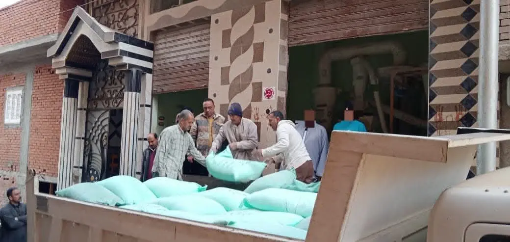 ضبط 4 أطنان دقيق مدعم قبل بيعها بالسوق السوداء بالشهداء منوفية