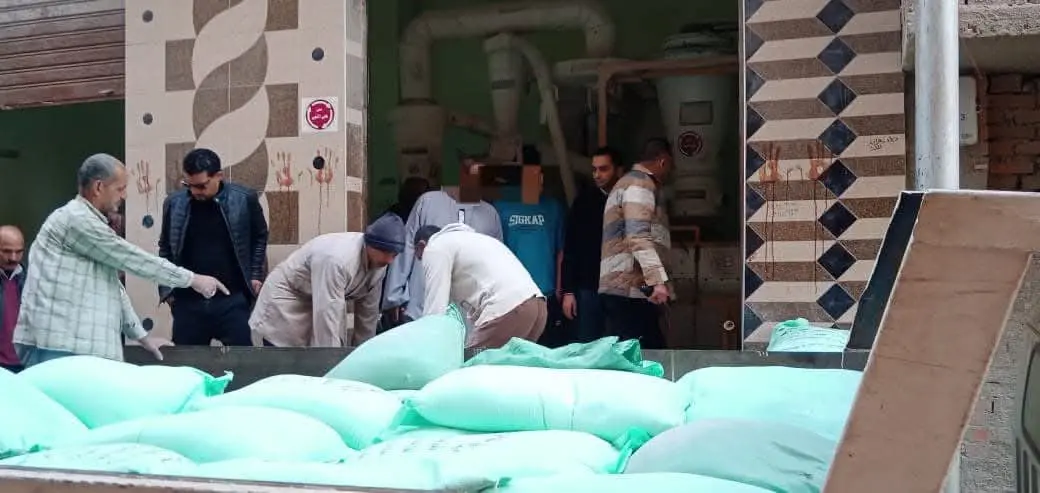 ضبط 4 أطنان دقيق مدعم قبل بيعها بالسوق السوداء بالشهداء منوفية - 1000275376