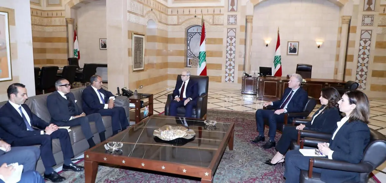 وزير الخارجية يجري مباحثات مع رئيس مجلس الوزراء اللبناني في بيروت - 1000281249