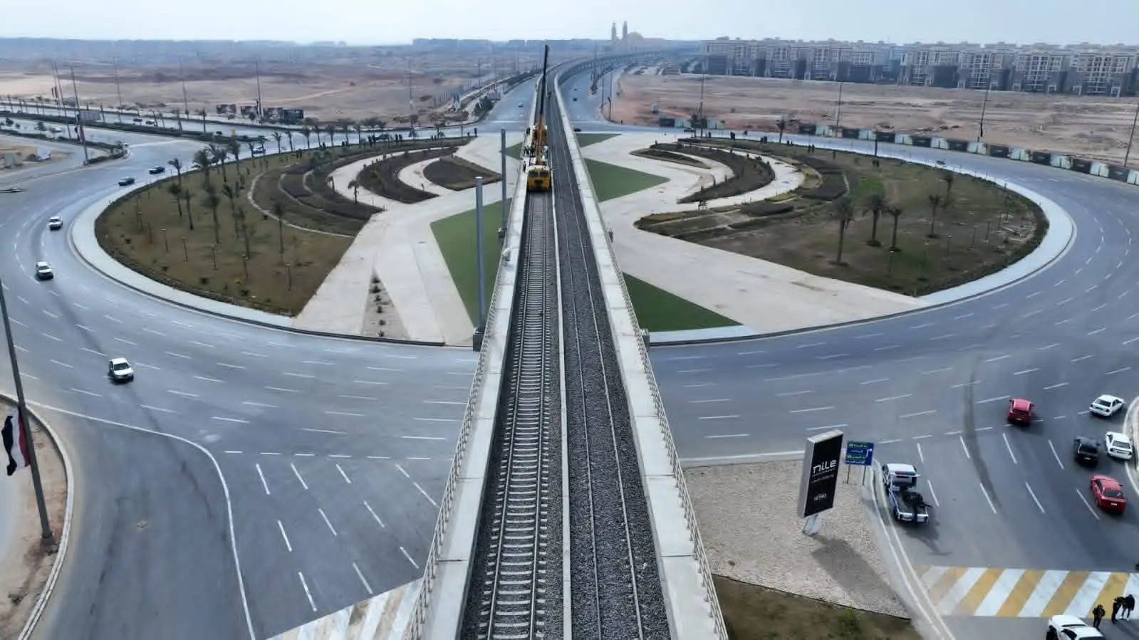 تقدم ملحوظ في أعمال المرحلة الثالثة من القطار الكهربائي الخفيف LRT