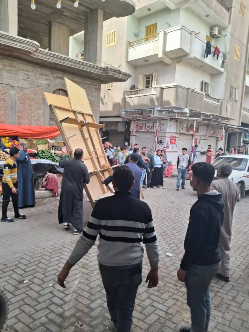 حملة إزالة مكبرة بنطاق الكوبري العلوي بدمنهور