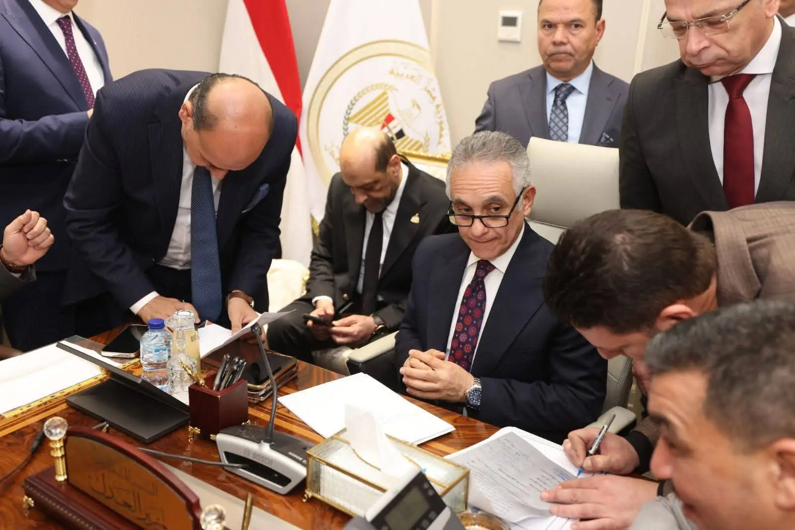وزير العدل يلتقي عدداً من أعضاء مجلسي النواب والشيوخ
