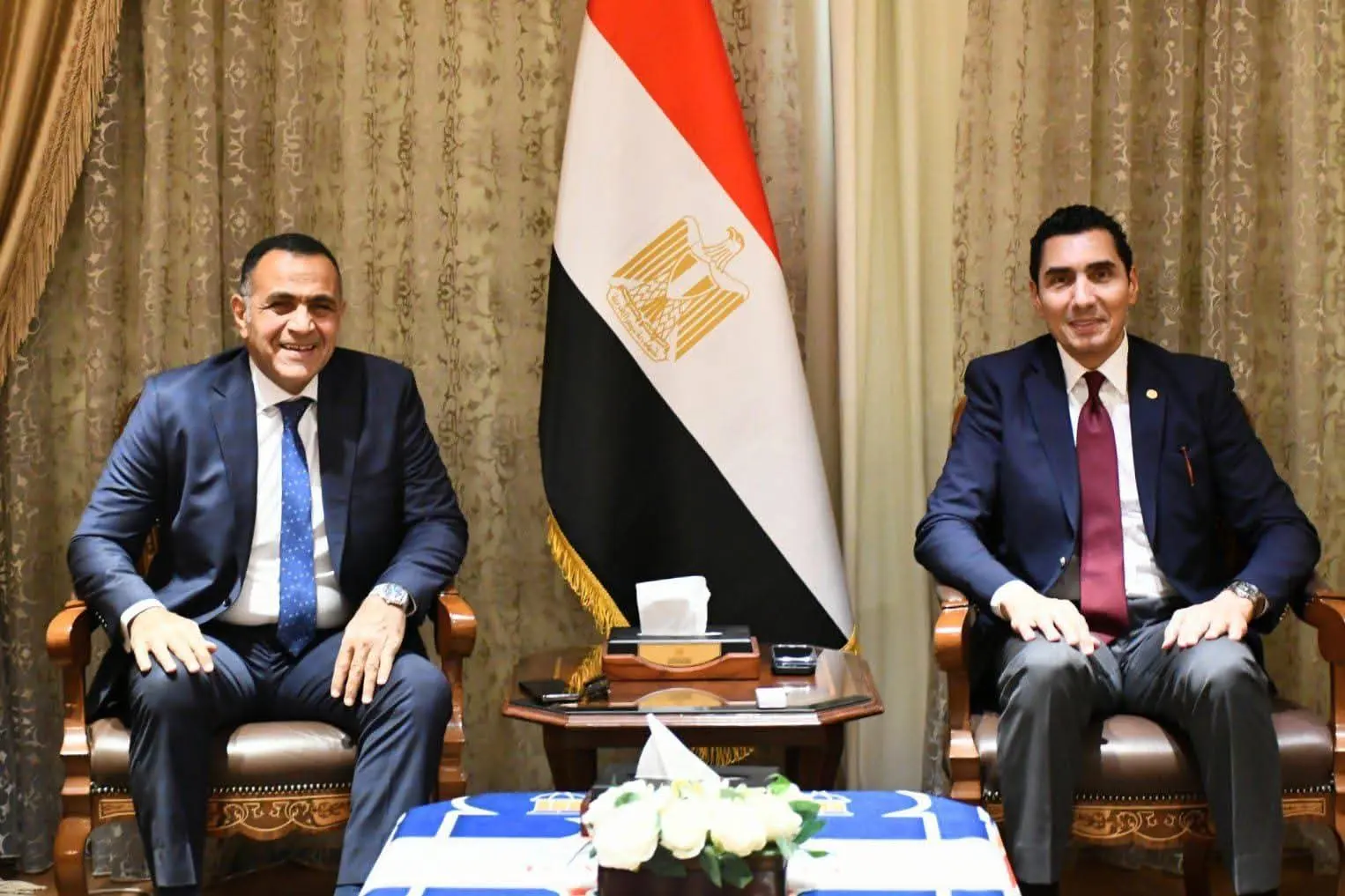 وزير الشباب والرياضة يستقبل رئيس الشركة الإفريقية لبحث التعاون المشترك