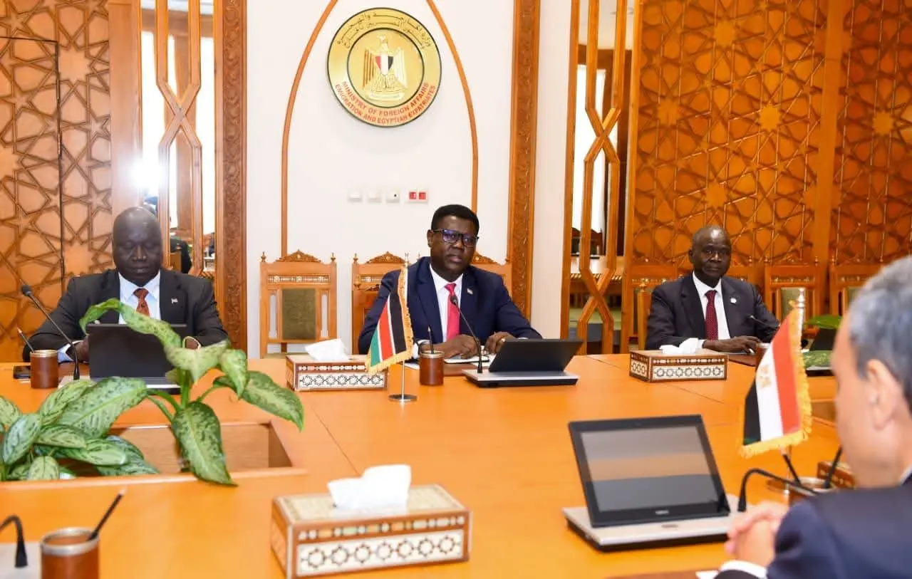 وزير الخارجية يستقبل نظيره الجنوب سوداني ويبحثان سبل تعزيز العلاقات الثنائية - 1000425336