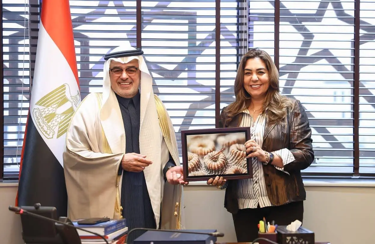 وزيرة التنمية المحلية والبيئة تلتقى الرئيس التنفيذي للمركز الوطني لتنمية الحياة الفطرية بالسعودية