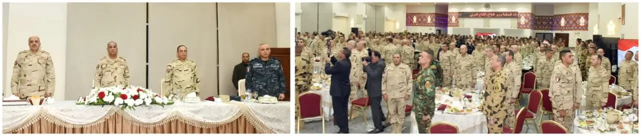 وزير الدفاع والإنتاج الحربى يتفقد الجاهزية القتالية للمنطقة المركزية العسكرية ويشارك المقاتلين وجبة الإفطار - 1000434198