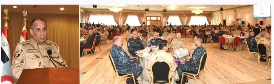 وزير الدفاع والإنتاج الحربى يلتقى مقاتلى القوات البحرية والمنطقة الشمالية العسكرية ويشاركهم تناول وجبة الإفطار