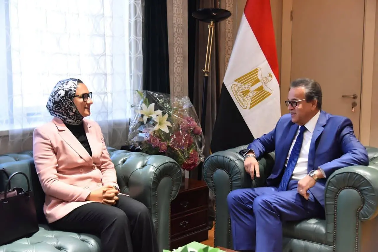 وزير الصحة يستقبل محافظ الوادي الجديد لمتابعة المشروعات الصحية الجارية