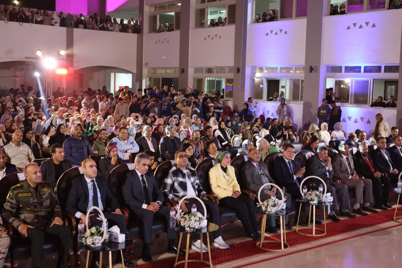 جامعتي الأقصر الحكومية  والأهلية وأسرة طلاب من أجل مصر ينظمون أكبر إفطار رمضاني بالمحافظة