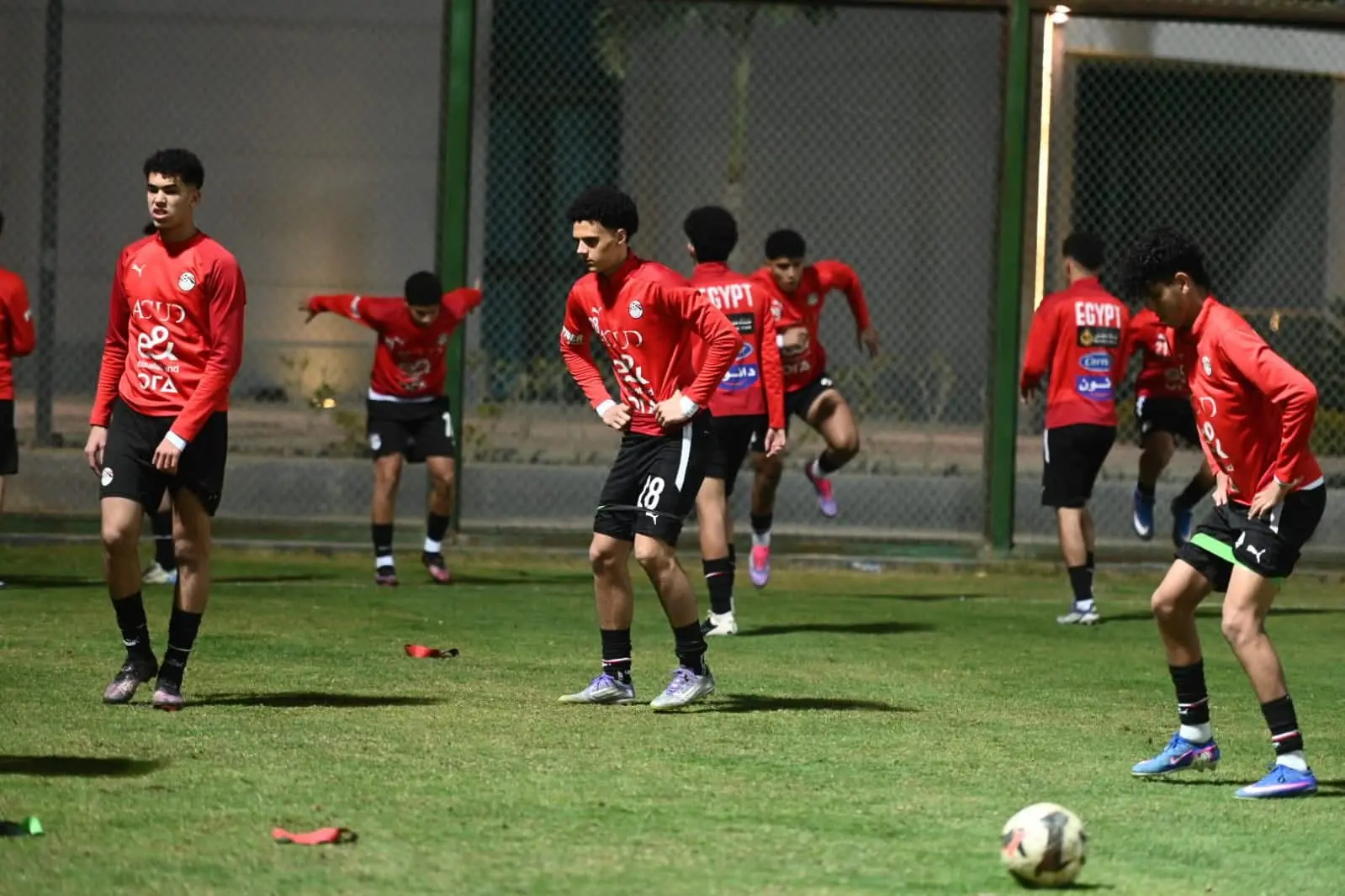 تدريبات استشفائية لمنتخب الناشئين مواليد 2009