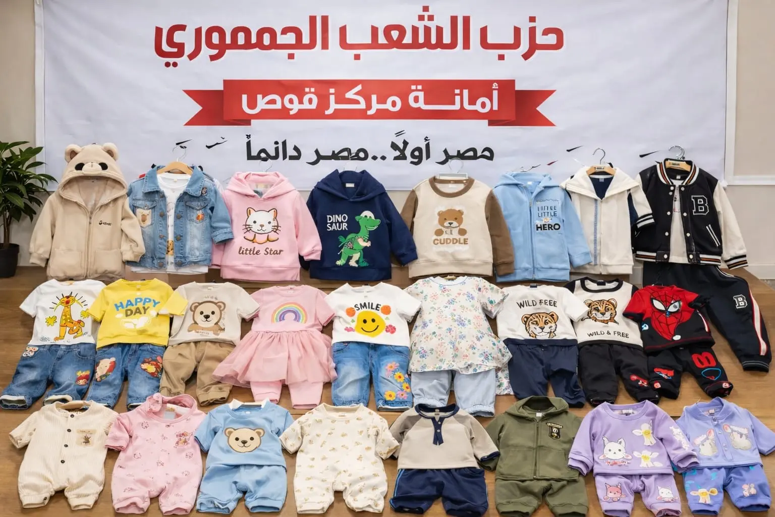 «الشعب الجمهوري» بقوص يوزع ملابس العيد على 75 طفلًا ضمن مبادرة «مع الناس»