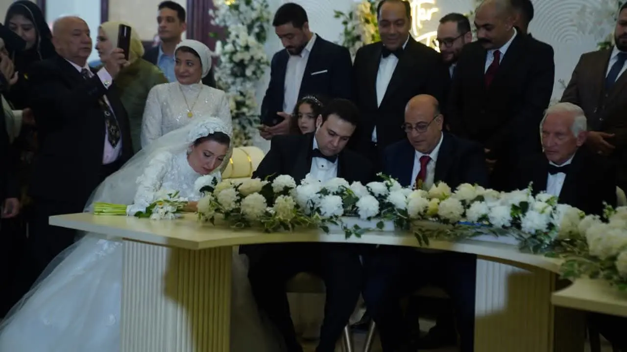 بحضور وزراء ونواب وشخصيات عامة.. النائب عبدالمنعم إمام يحتفل بعقد قرانه على الإعلامية شيرين مجدي - 1000501237