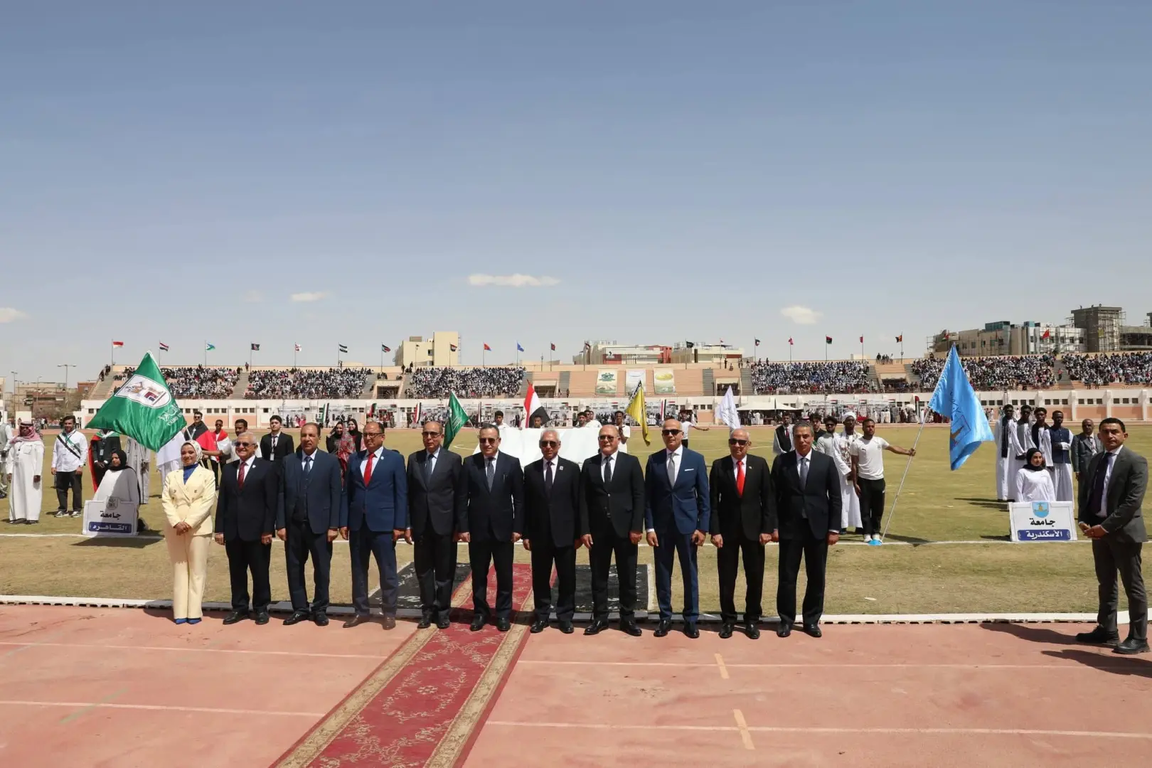 وزير التعليم العالي ومحافظ المنيا ورئيس الجامعة يشهدون ختام فعاليات "ملتقى الحضارات" - 1000522804