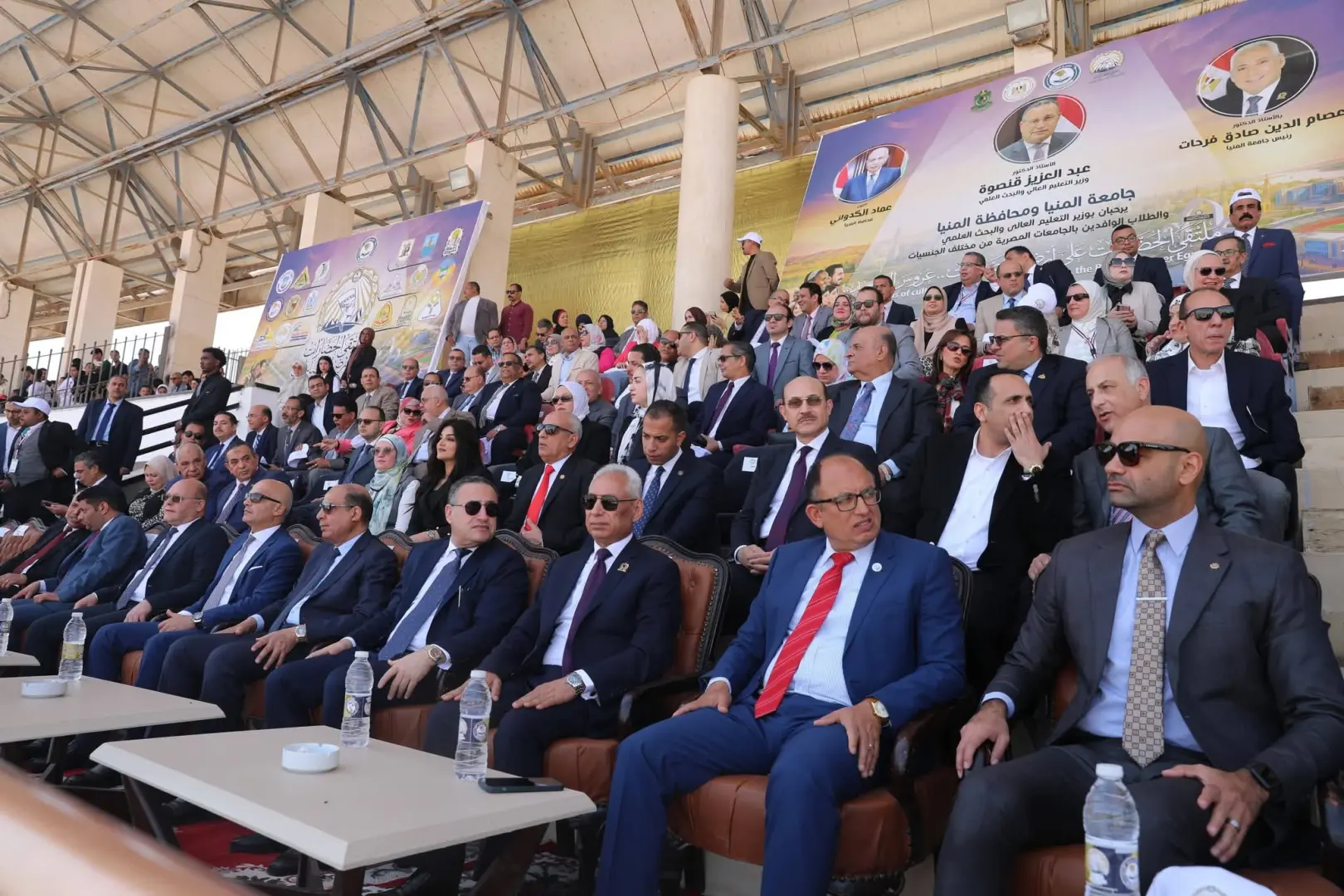 وزير التعليم العالي ومحافظ المنيا ورئيس الجامعة يشهدون ختام فعاليات "ملتقى الحضارات" - 1000522807