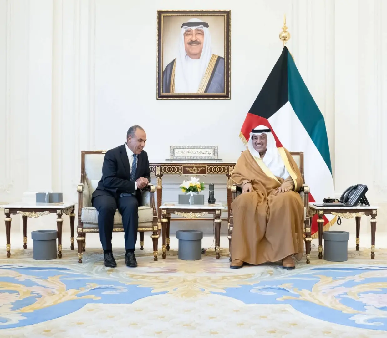 وزير الخارجية يلتقي مع الشيخ صباح خالد الحمد المبارك الصباح ولي عهد دولة الكويت الشقيقة