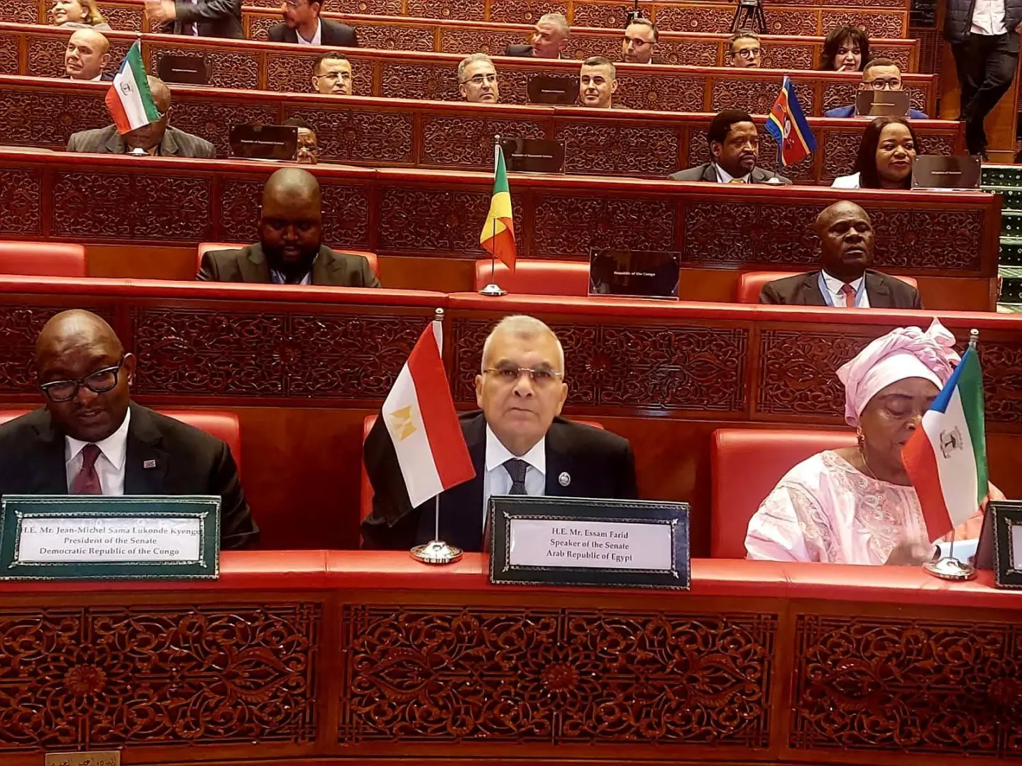 عصام فريد يشارك في مؤتمر مجالس الشيوخ بأفريقيا بالرباط - 1000525641