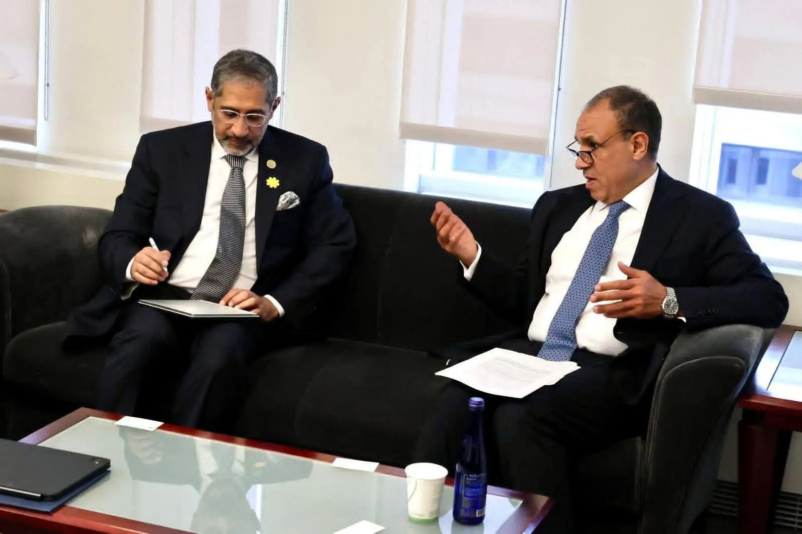 وزير الخارجية يلتقي رئيس المصرف العربي للتنمية الاقتصادية في أفريقيا