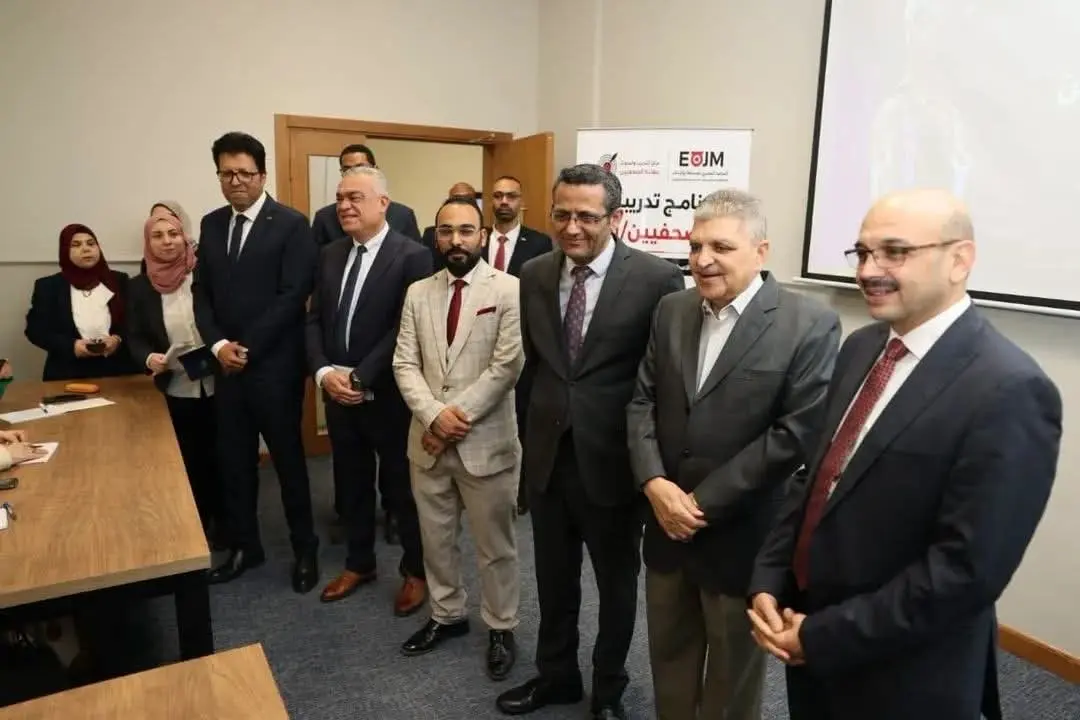 أسامة ربيع وخالد البلشي يشهدان انطلاق برنامج تدريبي للصحفيين بمركز الإبداع والتميز - 1000547272