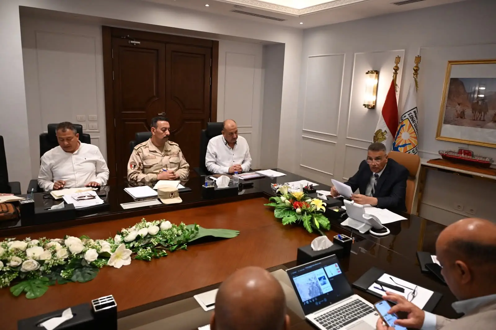 جنوب سيناء تقود خطة متكاملة لدعم متضرري سانت كاترين - 1000547417