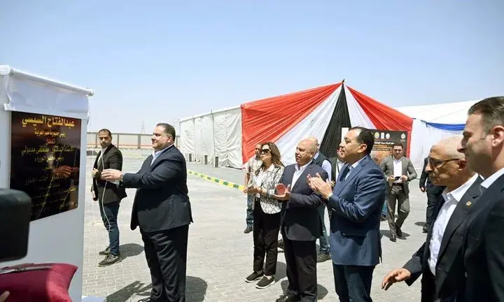 مدبولى يشهد احتفالية افتتاح مصنع شركة سيناء الوطنية للصناعات البلاستيكية في المنطقة الصناعية ببئر العبد - 1000549844