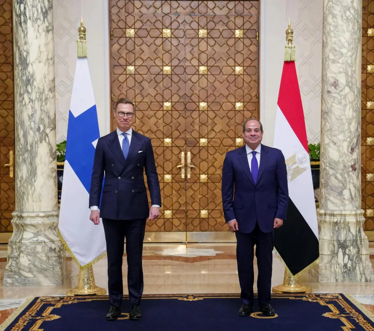 السيسي ورئيس فنلندا يؤكدان أهمية توسيع الشراكة في مجالات التكنولوجيا والطاقة - 1000555390