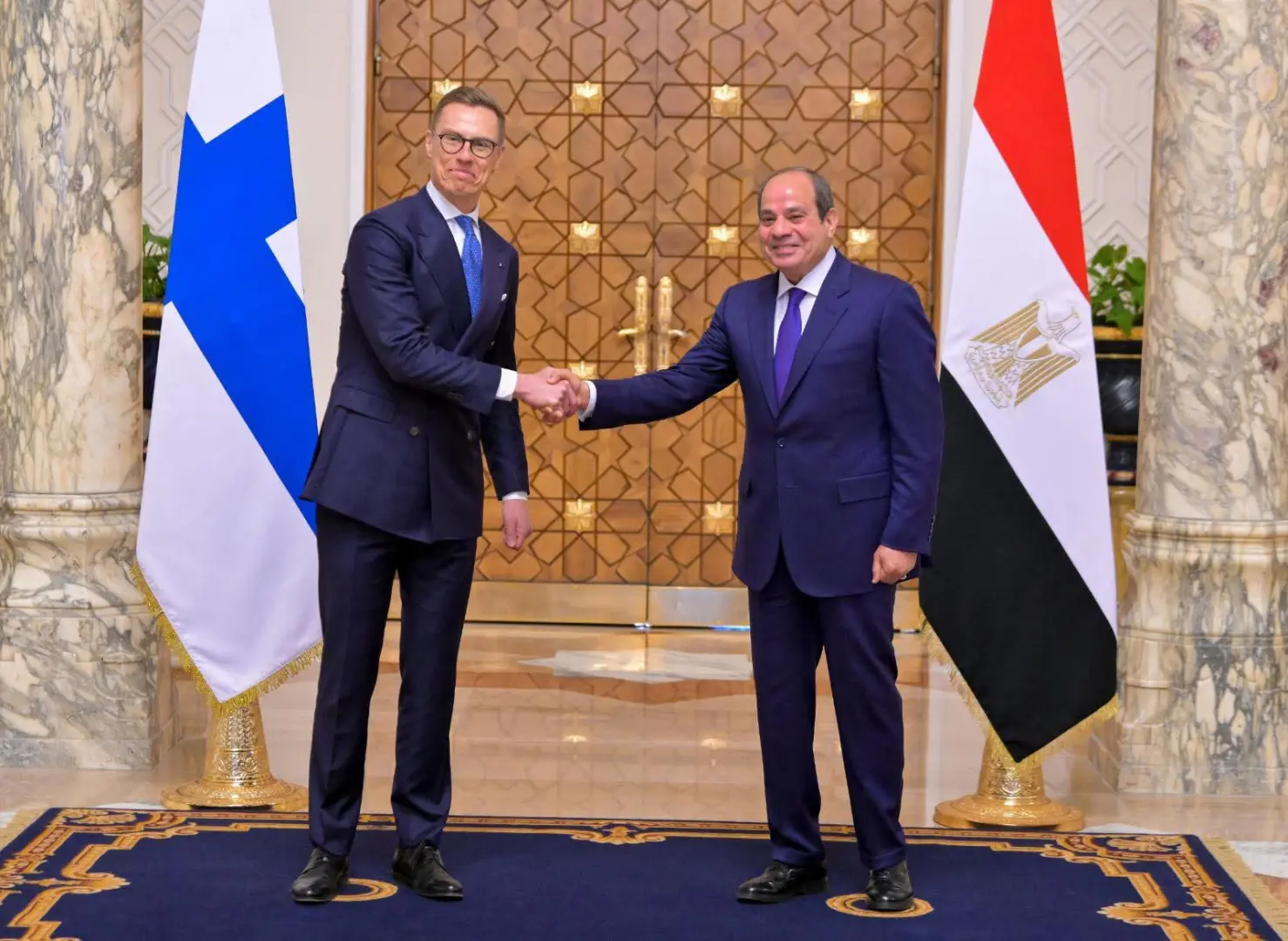 السيسي ورئيس فنلندا يؤكدان أهمية توسيع الشراكة في مجالات التكنولوجيا والطاقة