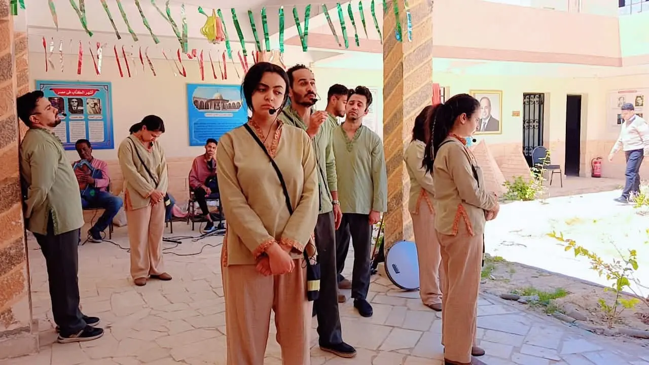 إقبال كبير على عرض "السمسمية" في ختام مشروع "المواجهة والتجوال" ببيت ثقافة المساعيد - 1000580966