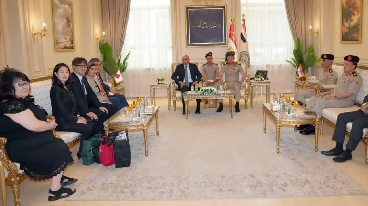القوات المسلحة تنظم زيارة ميدانية لوفد من جامعة هيروشيما اليابانية للأكاديمية العسكرية المصرية - 1000582735