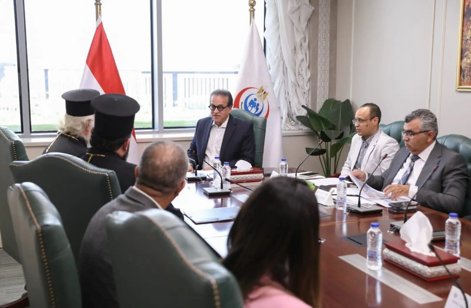 وزير الصحة يستقبل بابا الروم الأرثوذكس لبحث إنشاء مستشفى بالإسكندرية - 1000582966