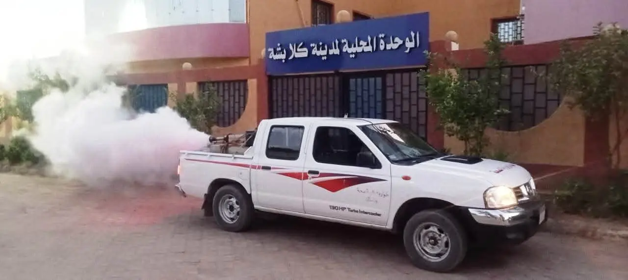 حملات مكثفة لمكافحة ناقلات الأمراض بمدينة كلابشة