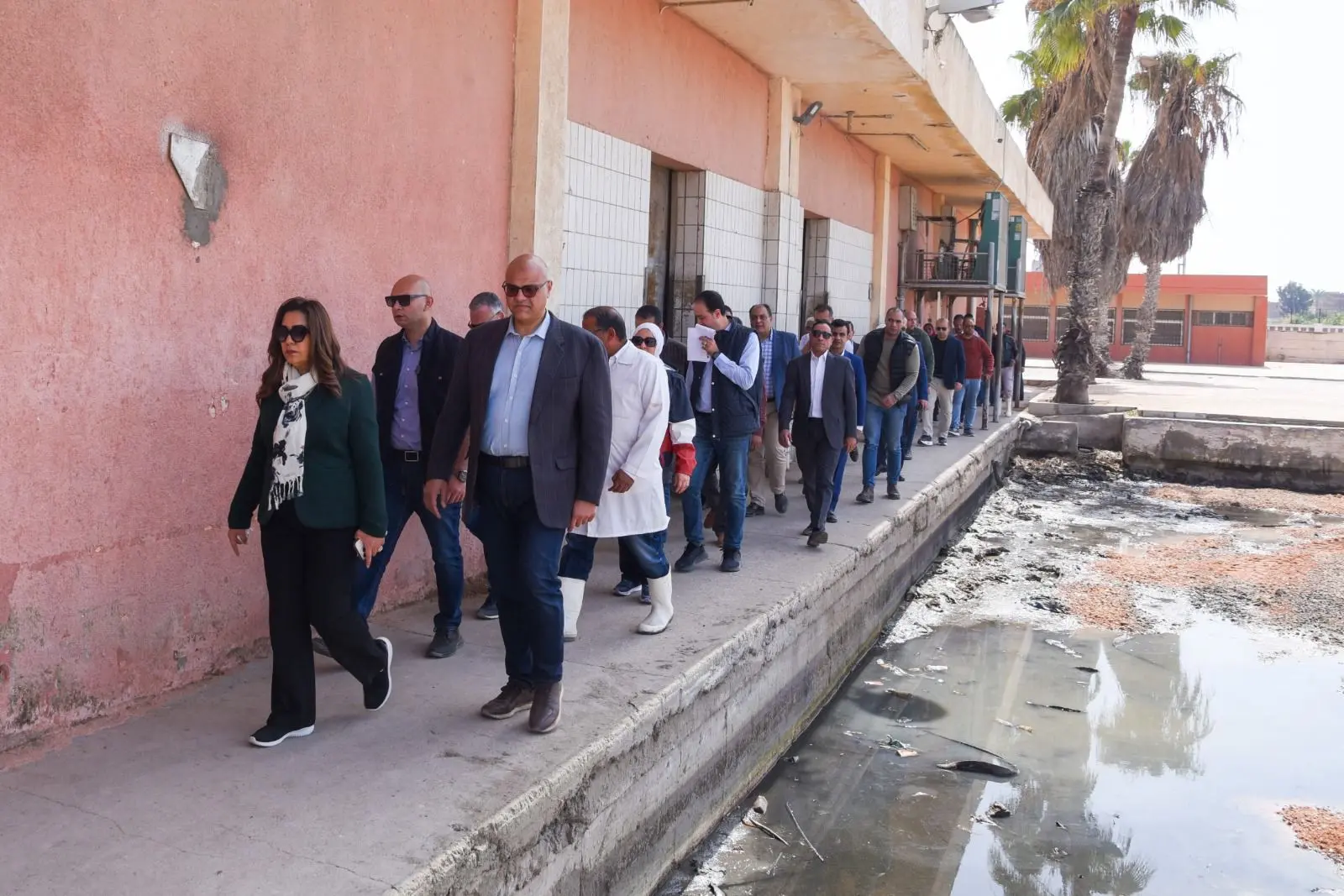 وزيرة التنمية المحلية والبيئة ومحافظ الأسكندرية يزوران المجزر الآلي بالعامرية - 1000598687