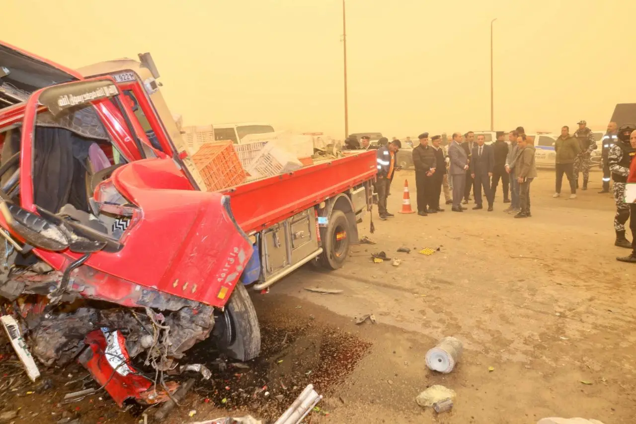 مصرع 8أشخاص وإصابة 4آخرين في حادث تصادم سيارتين بالمنوفية - 1000600544