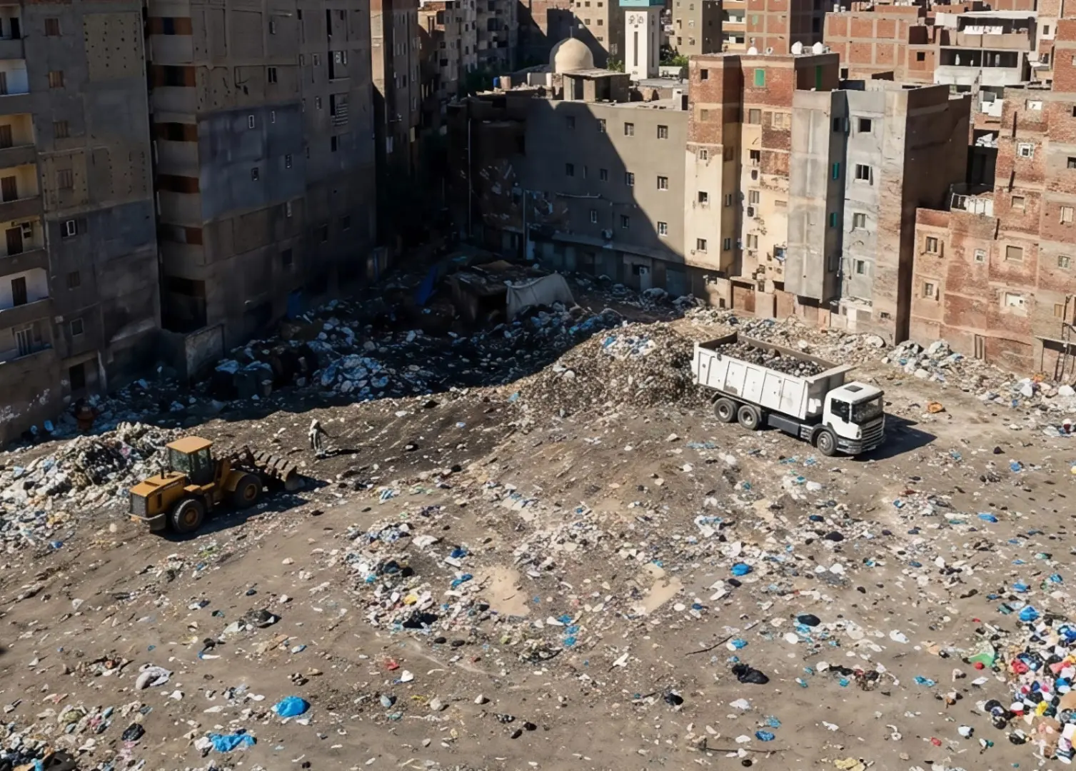 استجابة لشكاوى المواطنين.. محافظة الإسكندرية تزيل ٤ بؤر فرز المخلفات بأراضي فضاء داخل الكتل السكنية - 1000600831