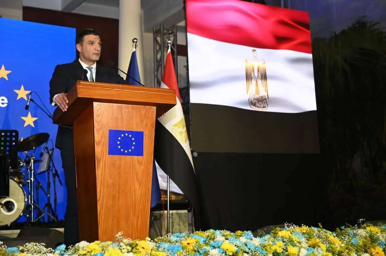 وزير الصناعة يشارك في الاحتفال بالذكرى السادسة والسبعين ليوم أوروبا