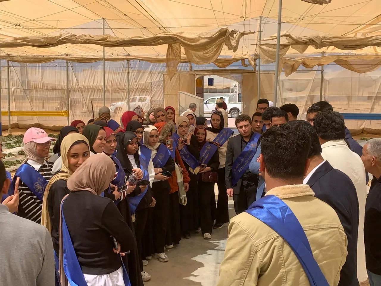 زيارة ميدانية لطلاب جامعة الإسكندرية إلى الشركة الوطنية للزراعات المحمية بقطاع محمد نجيب - 1000606909
