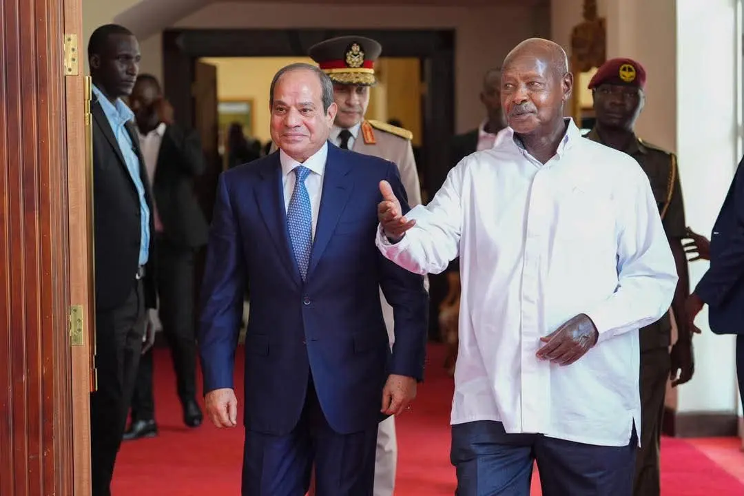 السيسي وموسيفيني يؤكدان تعزيز الشراكة الاستراتيجية بين مصر وأوغندا ودعم التعاون في حوض النيل - 1000612203