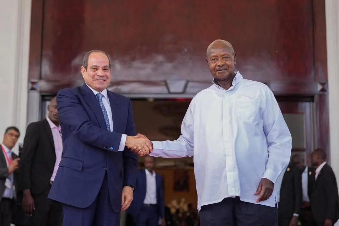 السيسي وموسيفيني يؤكدان تعزيز الشراكة الاستراتيجية بين مصر وأوغندا ودعم التعاون في حوض النيل