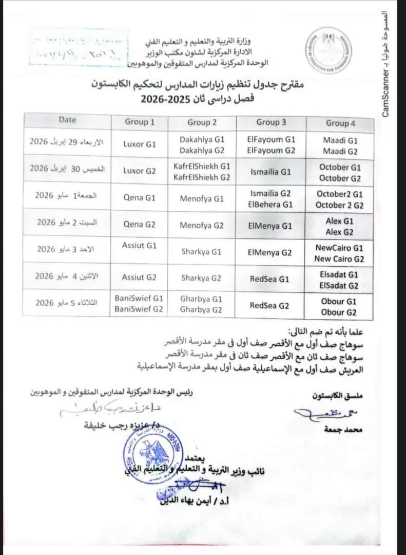 التعليم تعلن جداول امتحانات الترم الثاني 2026 لطلاب مدارس STEM - 1000615743