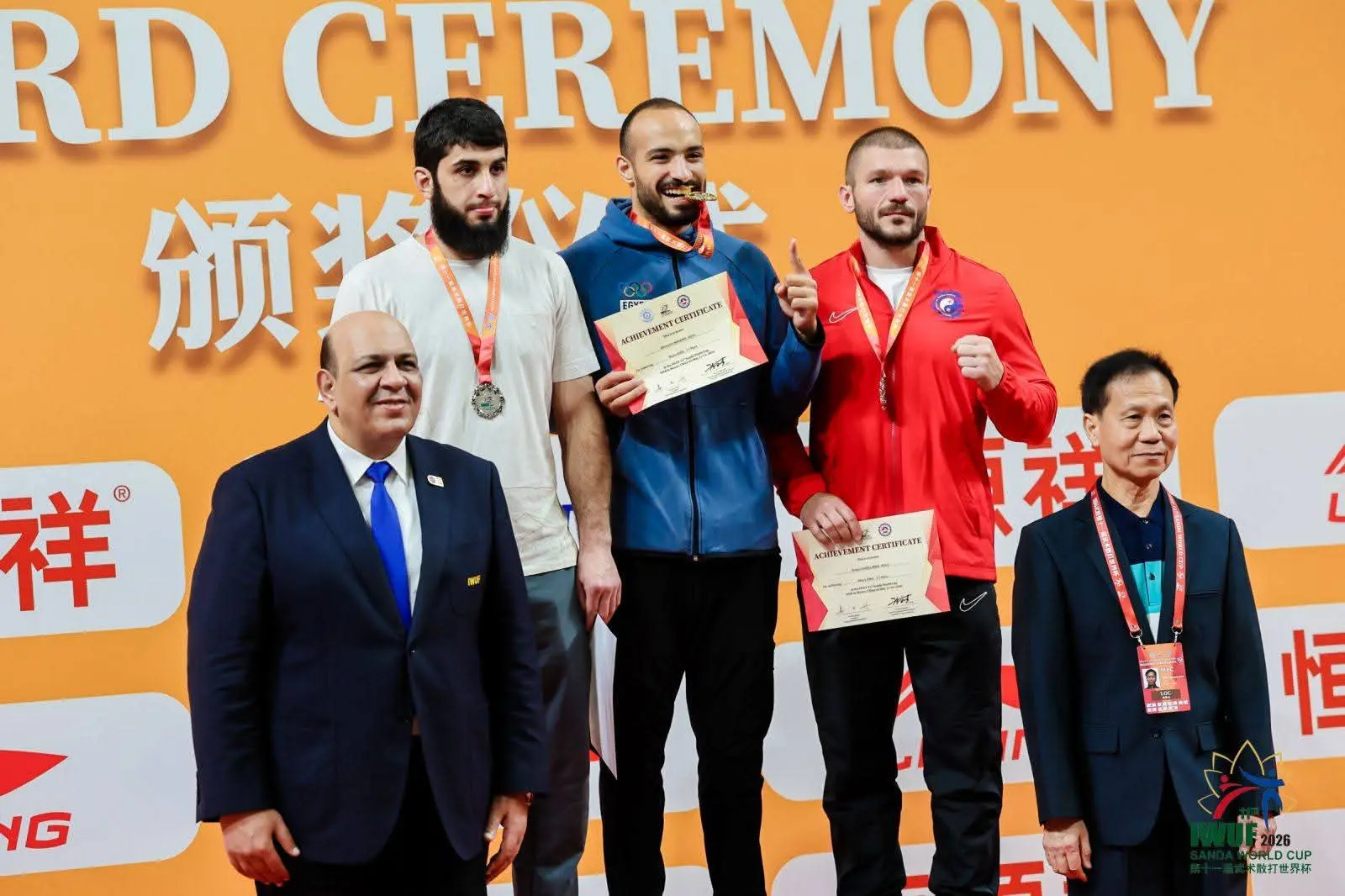 وزير الشباب والرياضة يهنئ بعثة الكونغ فو بالإنجاز التاريخي في كأس العالم بماكاو