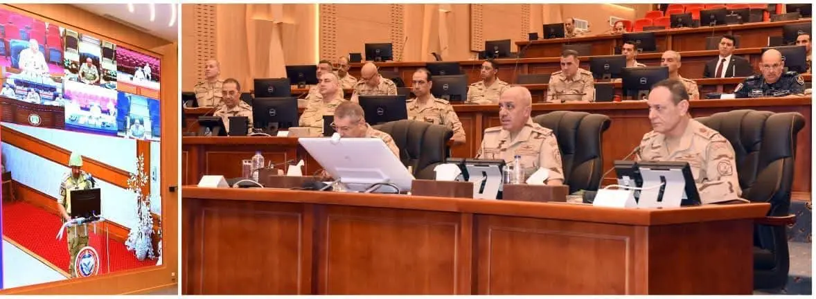 وزير الدفاع يشهد تنفيذ المرحلة الرئيسية لمشروع مراكز القيادة التعبوى "صمود-4" - 1000625263