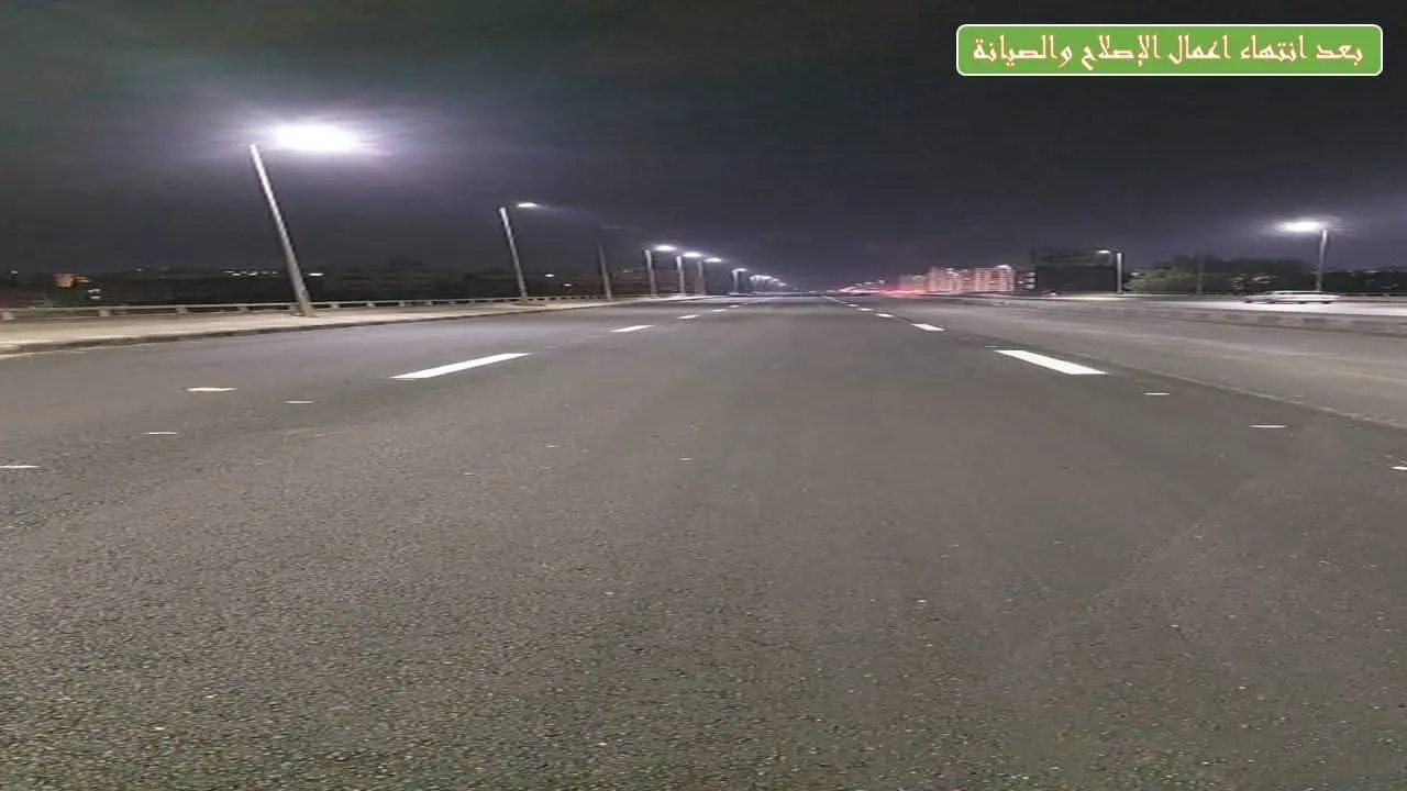 إعادة فتح حركة المرور بكوبري بنها على النيل بعد انتهاء أعمال الصيانة الشاملة