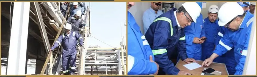 بالصور| لأول مرة في تاريخ قطاع البترول.. قيادات الهيئة العامة داخل مصنع «دلتا غاز» بالبحيرة - 1000635359 1